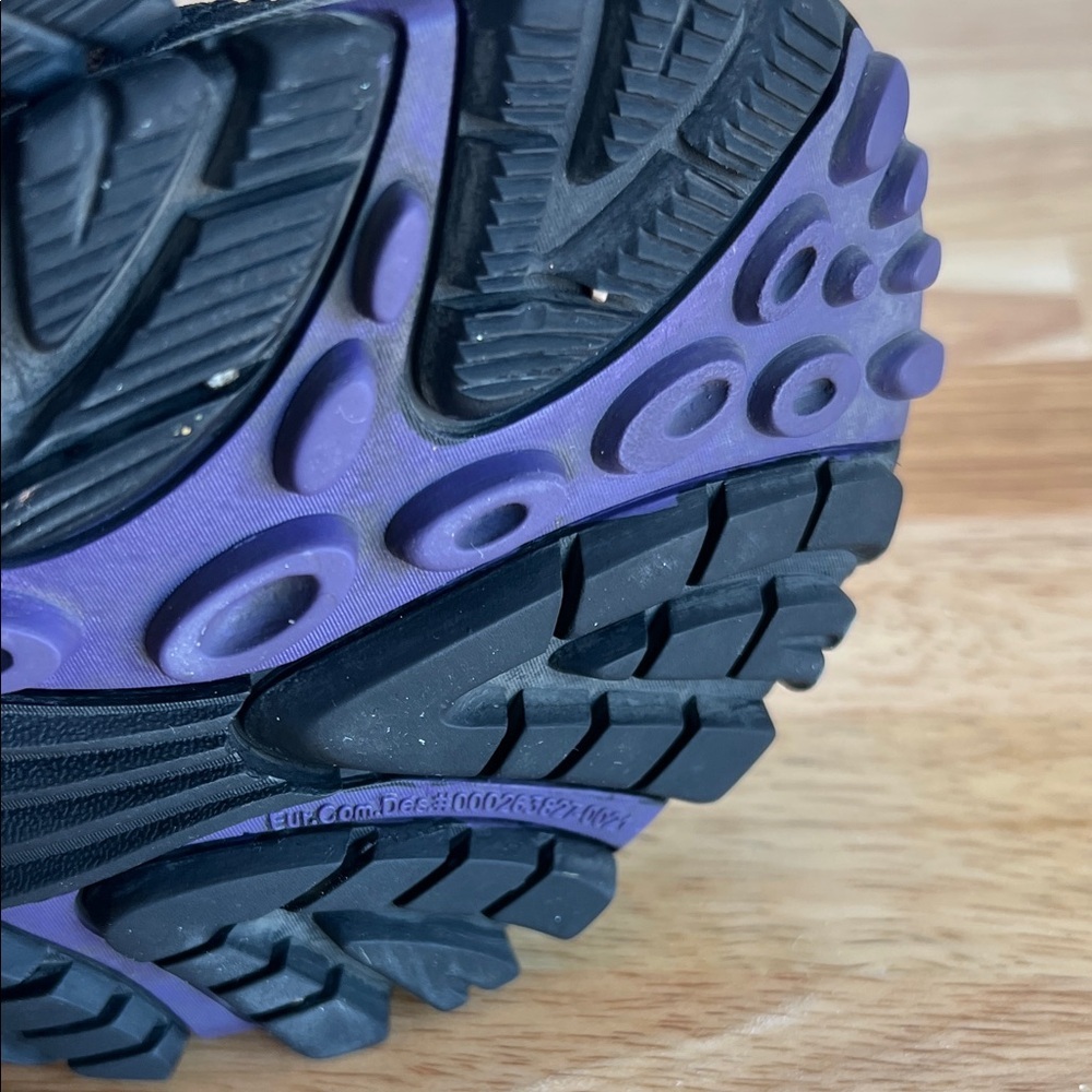 Merrell Brown and Purple Athletic Hiking Shoes - Picture 13 of 16